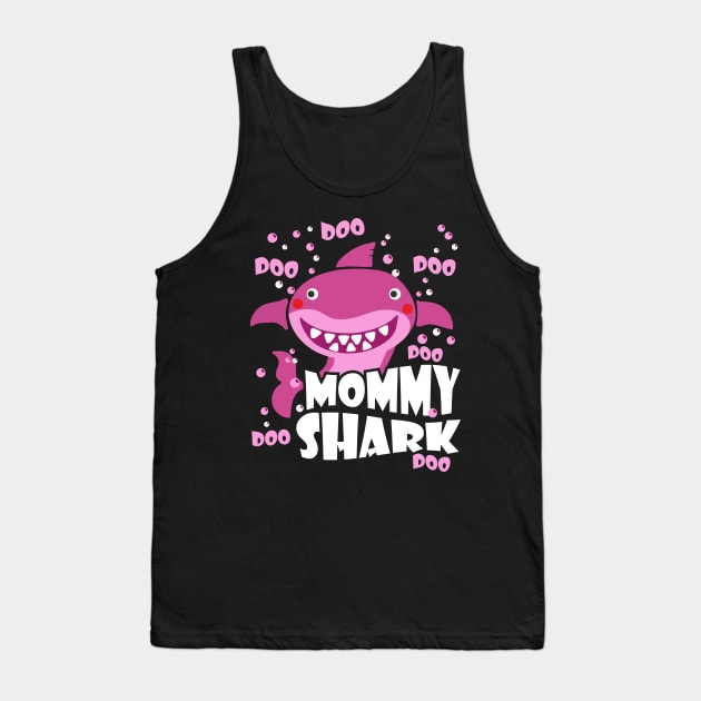 Mommy Shark DOO DOO DOO T-Shirt Mother's Day Gift Tank Top by Essinet